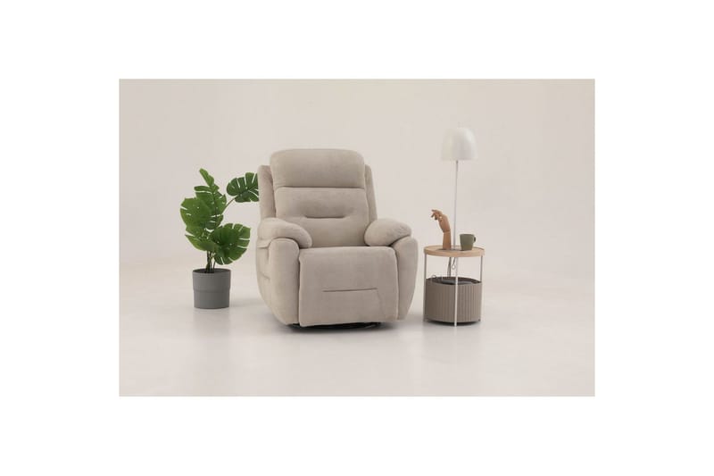 Angola Manuaalinen recliner-nojatuoli - Kermanvalkoinen - Huonekalut - Tuoli & nojatuoli - Nojatuoli & lepotuoli - Mekanismituoli