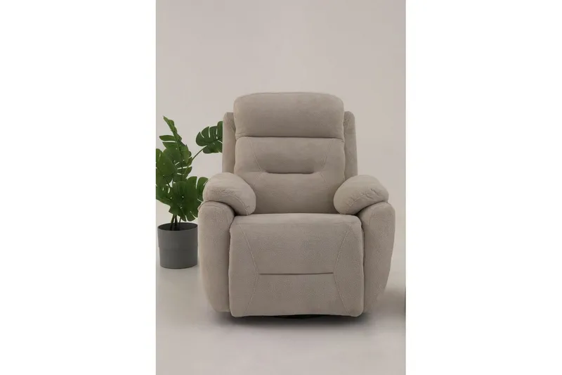 Angola Manuaalinen recliner-nojatuoli - Kermanvalkoinen - Huonekalut - Tuoli & nojatuoli - Nojatuoli & lepotuoli - Mekanismituoli