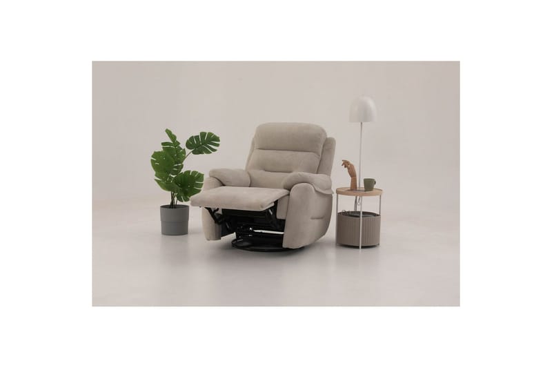 Angola Manuaalinen recliner-nojatuoli - Kermanvalkoinen - Huonekalut - Tuoli & nojatuoli - Nojatuoli & lepotuoli - Makuutuoli & divaanituoli