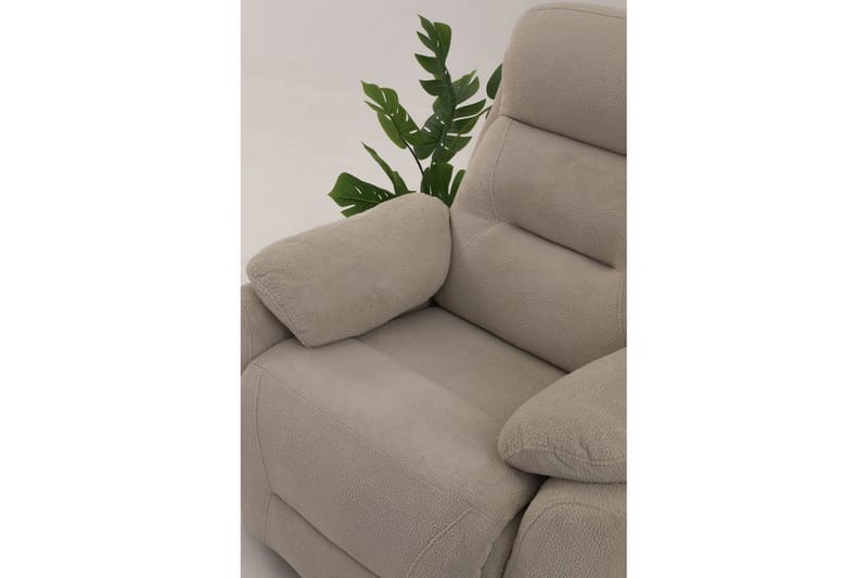 Angola Manuaalinen recliner-nojatuoli - Kermanvalkoinen - Huonekalut - Tuoli & nojatuoli - Nojatuoli & lepotuoli - Makuutuoli & divaanituoli