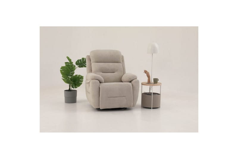 Angola Manuaalinen recliner-nojatuoli - Kermanvalkoinen - Huonekalut - Tuoli & nojatuoli - Nojatuoli & lepotuoli - Makuutuoli & divaanituoli
