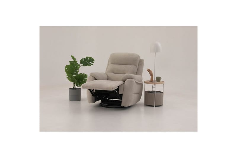 Angola Manuaalinen recliner-nojatuoli - Kermanvalkoinen - Huonekalut - Tuoli & nojatuoli - Nojatuoli & lepotuoli - Makuutuoli & divaanituoli