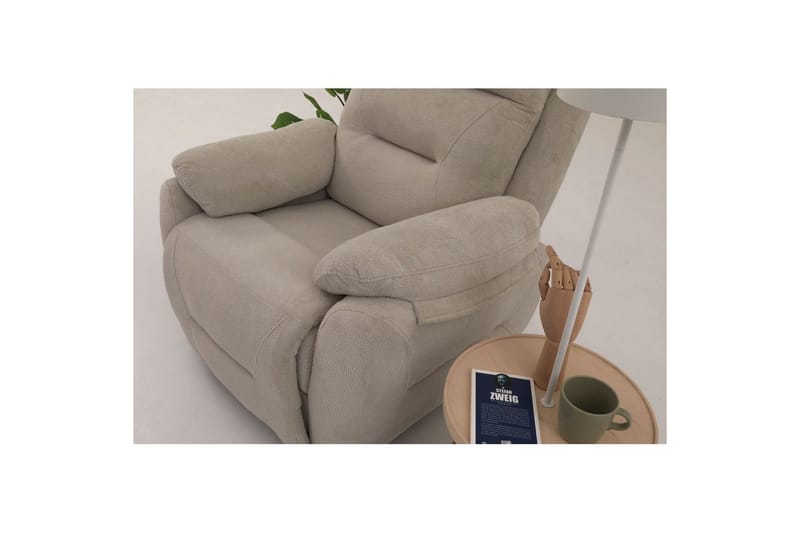 Angola Manuaalinen recliner-nojatuoli - Kermanvalkoinen - Huonekalut - Tuoli & nojatuoli - Nojatuoli & lepotuoli - Makuutuoli & divaanituoli