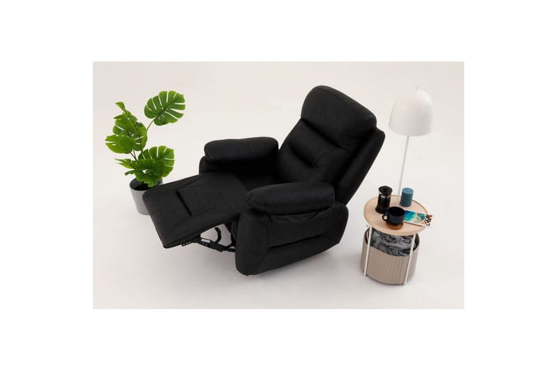 Angola Manuaalinen recliner-nojatuoli - Musta - Huonekalut - Tuoli & nojatuoli - Nojatuoli & lepotuoli - Mekanismituoli