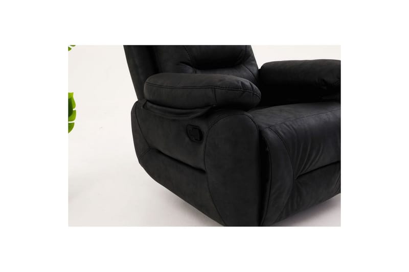 Angola Manuaalinen recliner-nojatuoli - Musta - Huonekalut - Tuoli & nojatuoli - Nojatuoli & lepotuoli - Makuutuoli & divaanituoli