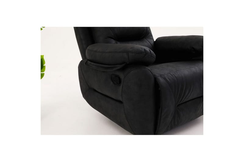 Angola Manuaalinen recliner-nojatuoli - Musta - Huonekalut - Tuoli & nojatuoli - Nojatuoli & lepotuoli - Makuutuoli & divaanituoli