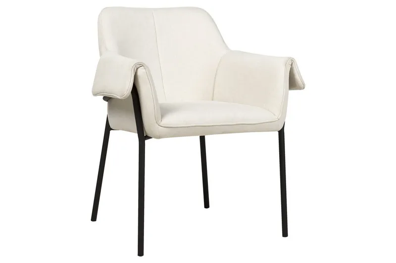 Nojatuoli Arla, Kermanvalkoinen, Musta