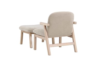 Armchair Venture Home Beige Fåtölj + Ottoman - Huonekalut - Tuoli & nojatuoli - Nojatuoli & lepotuoli