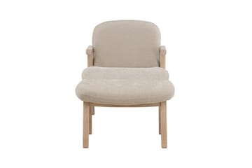 Armchair Venture Home Beige Fåtölj + Ottoman - Huonekalut - Tuoli & nojatuoli - Nojatuoli & lepotuoli