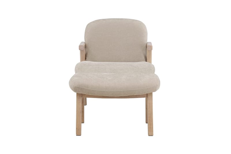 Armchair Venture Home Beige Fåtölj + Ottoman - Huonekalut - Tuoli & nojatuoli - Nojatuoli & lepotuoli