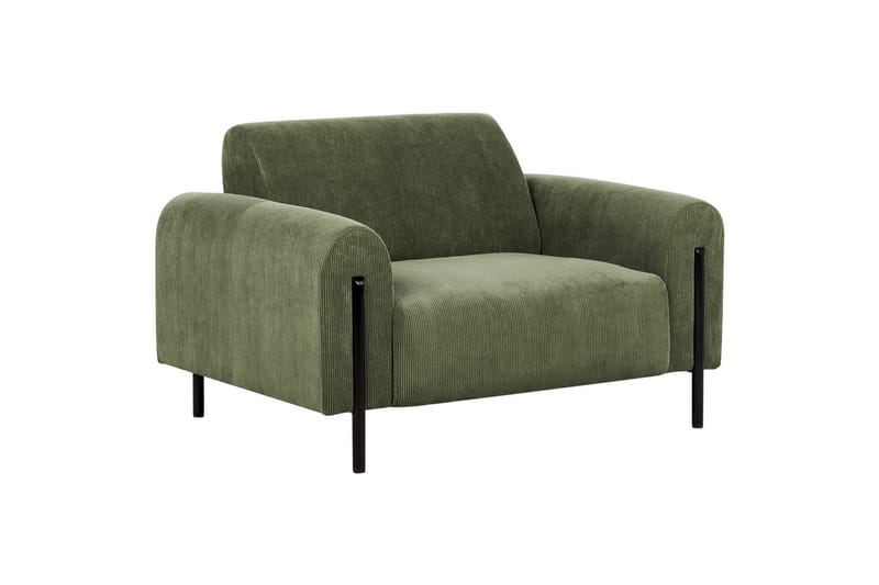 Nojatuoli Askim - Oliivinvihreä, Musta/manchesterkangas - Huonekalut - Tuoli & nojatuoli - Nojatuoli & lepotuoli