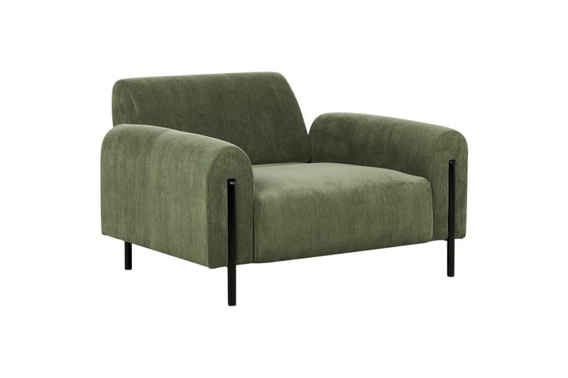 Nojatuoli Askim - Oliivinvihreä, Musta/manchesterkangas - Huonekalut - Tuoli & nojatuoli - Nojatuoli & lepotuoli
