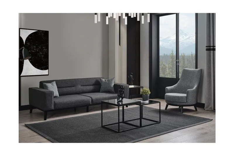 Nojatuoli Banjo - Vaaleanharmaa - Huonekalut - Tuoli & nojatuoli - Nojatuoli & lepotuoli