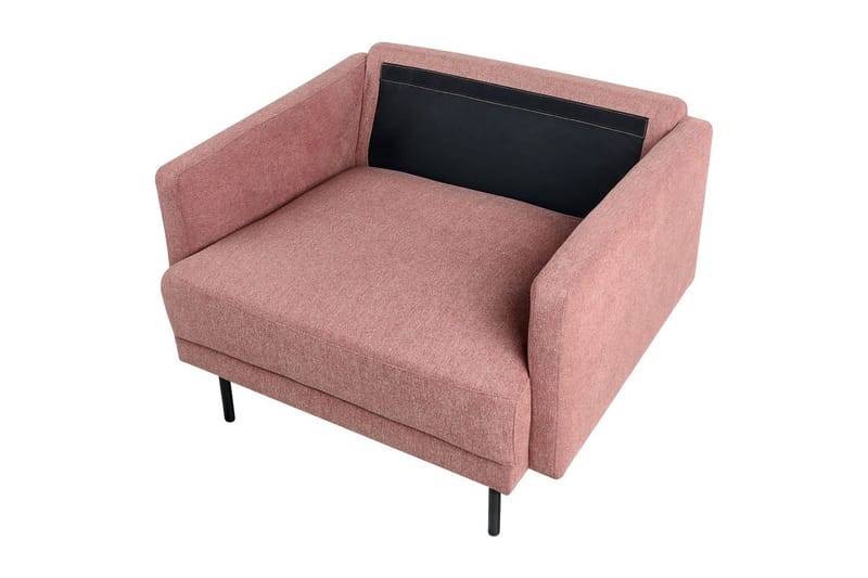Nojatuoli Breda - Rosa, Musta - Huonekalut - Tuoli & nojatuoli - Nojatuoli & lepotuoli