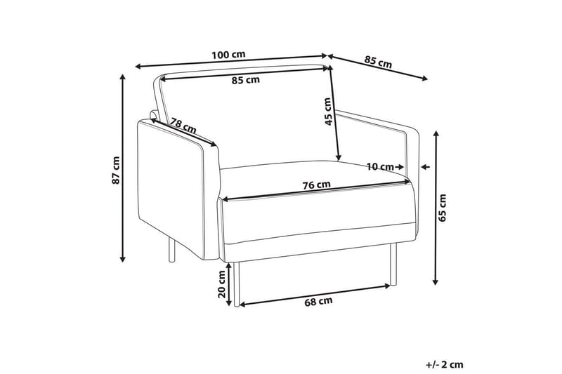 Nojatuoli Breda - Rosa, Musta - Huonekalut - Tuoli & nojatuoli - Nojatuoli & lepotuoli