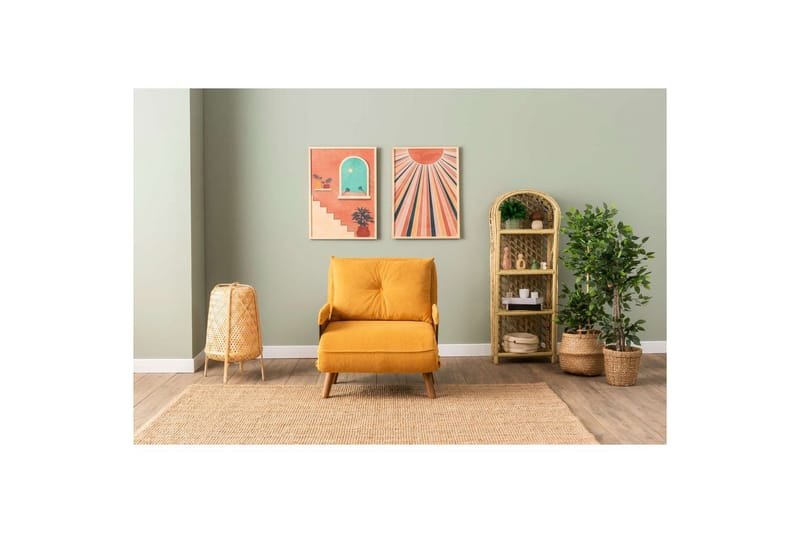 Canelo Vuodetuoli - Sinapinkeltainen Keltainen - Huonekalut - Sohva - Vuodesohva