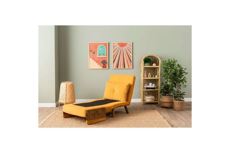 Canelo Vuodetuoli - Sinapinkeltainen Keltainen - Huonekalut - Sohva - Vuodesohva