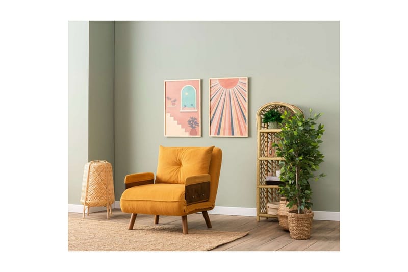 Canelo Vuodetuoli - Sinapinkeltainen Keltainen - Huonekalut - Sohva - Vuodesohva