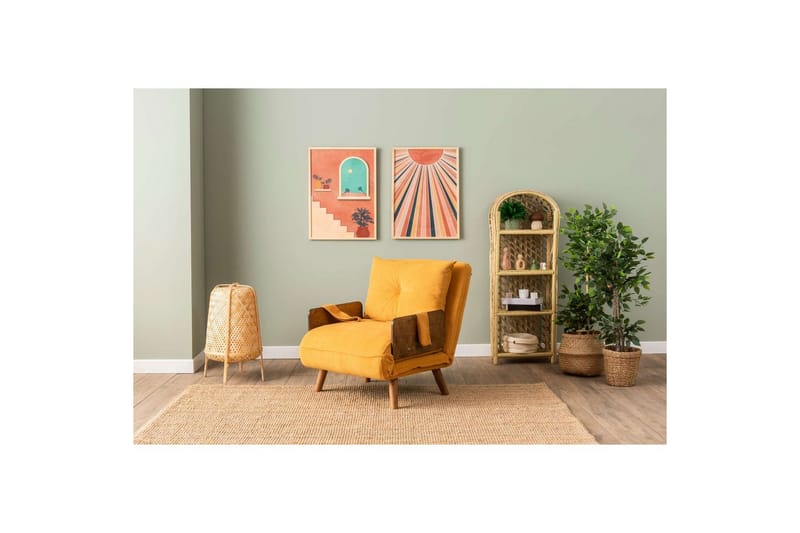 Canelo Vuodetuoli - Sinapinkeltainen Keltainen - Huonekalut - Sohva - Vuodesohva