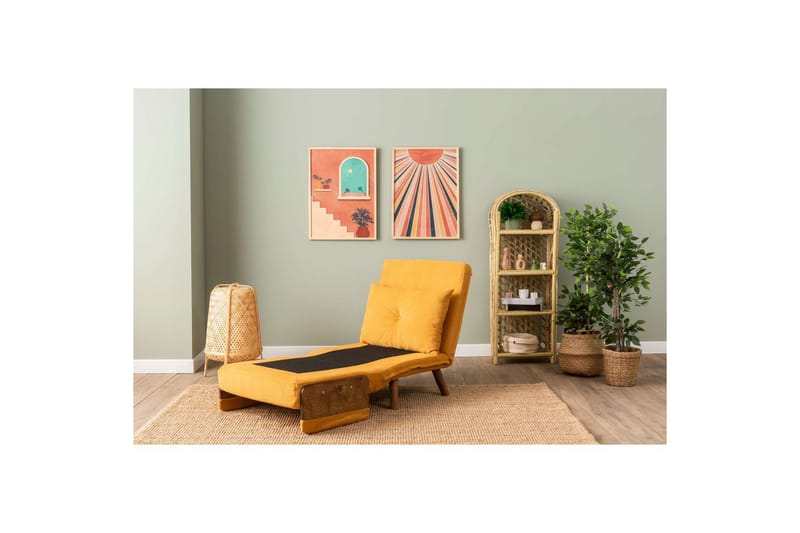 Canelo Vuodetuoli - Sinapinkeltainen Keltainen - Huonekalut - Sohva - Vuodesohva