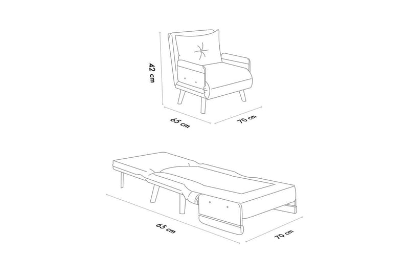 Canelo Vuodetuoli - Valkoinen - Huonekalut - Sohva - Vuodesohva