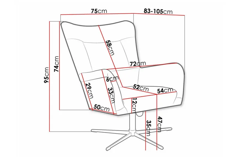 Carney Fåtölj beige - Huonekalut - Tuoli & nojatuoli - Nojatuoli & lepotuoli