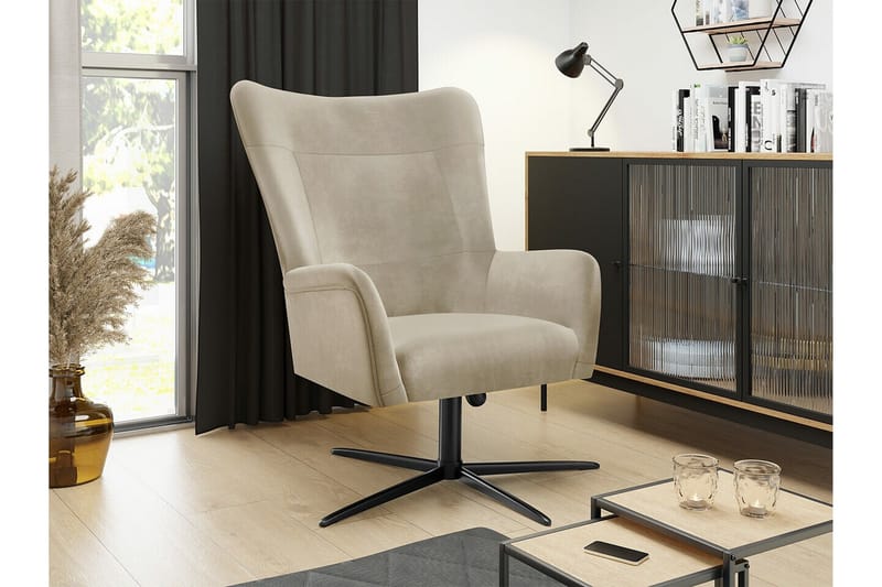 Carney Fåtölj beige - Huonekalut - Tuoli & nojatuoli - Nojatuoli & lepotuoli