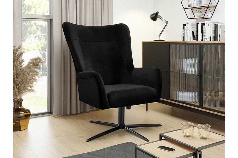 Carney Fåtölj Black - Huonekalut - Tuoli & nojatuoli - Nojatuoli & lepotuoli