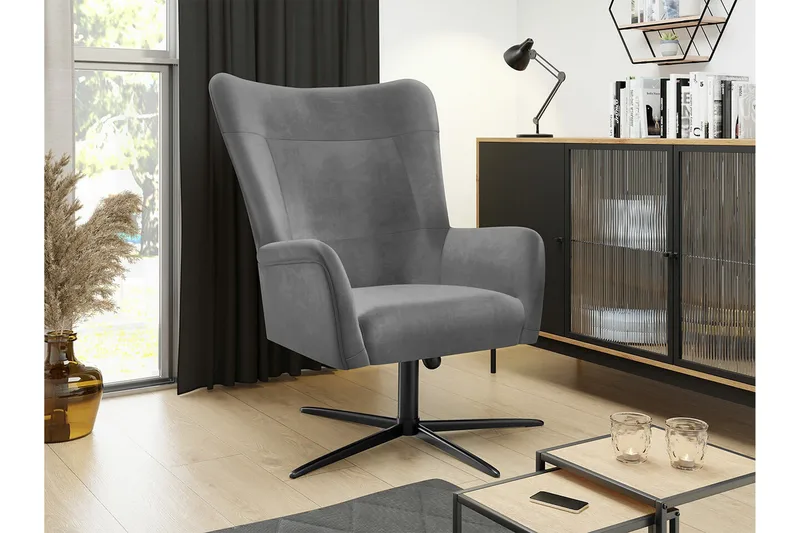 Carney Fåtölj Grey - Huonekalut - Tuoli & nojatuoli - Nojatuoli & lepotuoli