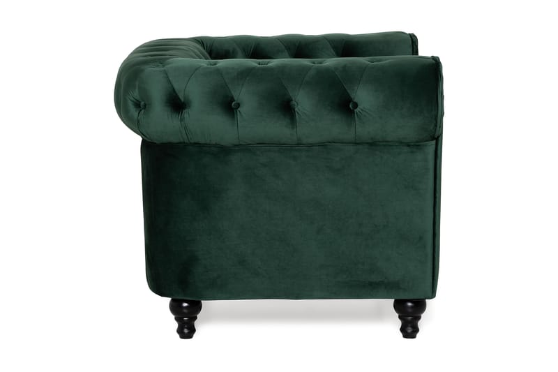 Chesterfield Lyx Suuri mukava syvä sametilla verhoiltu nojatuoli – Nojatuoli olohuoneeseen - Huonekalut - Tuoli & nojatuoli - Nojatuoli & lepotuoli - Chesterfield-nojatuolit