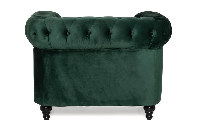 Chesterfield Lyx Suuri mukava syvä sametilla verhoiltu nojatuoli – Nojatuoli olohuoneeseen - Huonekalut - Tuoli & nojatuoli - Nojatuoli & lepotuoli - Chesterfield-nojatuolit