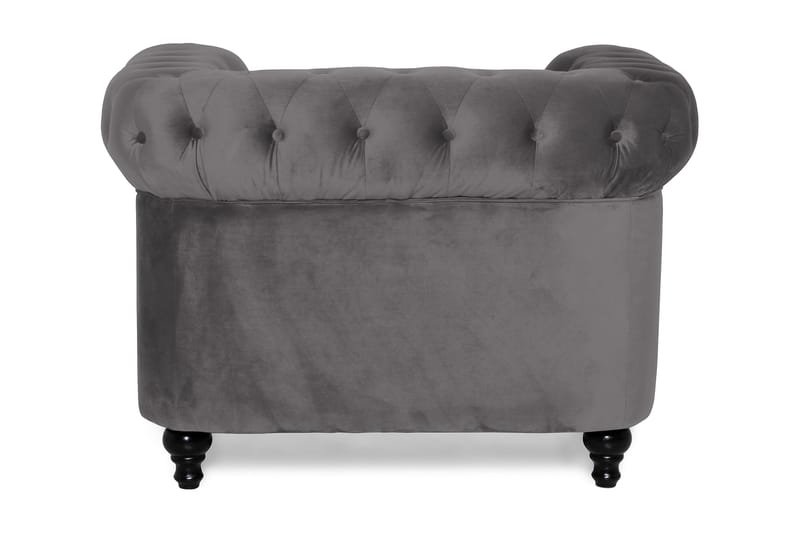 Chesterfield Lyx Suuri mukava syvä sametilla verhoiltu nojatuoli – Nojatuoli olohuoneeseen - Huonekalut - Tuoli & nojatuoli - Nojatuoli & lepotuoli - Chesterfield-nojatuolit
