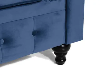 Chesterfield Lyx suuri mukava syvä samettinojatuoli – Nojatuoli olohuoneeseen - Sininen - Huonekalut - Tuoli & nojatuoli - Nojatuoli & lepotuoli - Chesterfield-nojatuolit