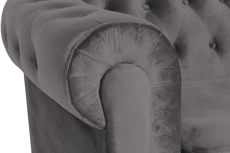 Chesterfield Lyx suuri mukava syvä samettinojatuoli – Nojatuoli olohuoneeseen - Huonekalut - Tuoli & nojatuoli - Nojatuoli & lepotuoli - Chesterfield-nojatuolit