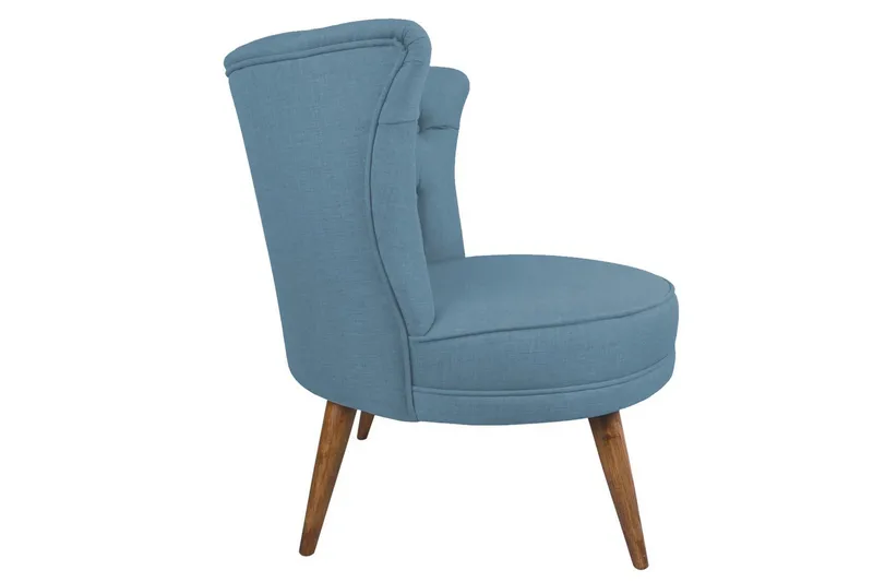 Nojatuoli Alinson Käsinojilla - Sininen - Huonekalut - Tuoli & nojatuoli - Nojatuoli & lepotuoli - Chesterfield-nojatuolit