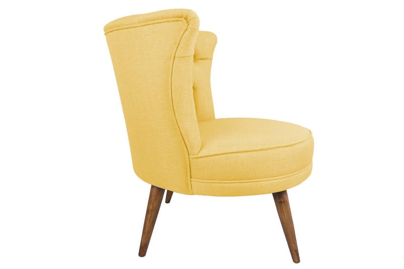 Nojatuoli Alinson - Keltainen - Huonekalut - Tuoli & nojatuoli - Nojatuoli & lepotuoli - Chesterfield-nojatuolit