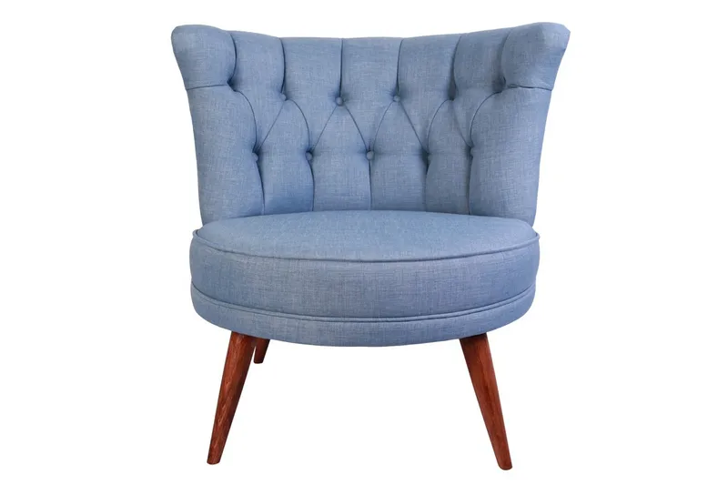 Nojatuoli Alinson - Sininen - Huonekalut - Tuoli & nojatuoli - Nojatuoli & lepotuoli - Chesterfield-nojatuolit