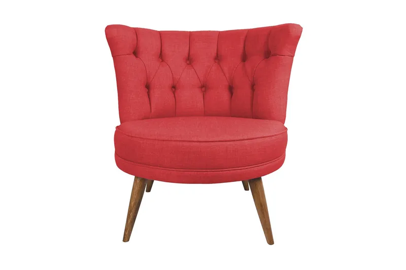 Nojatuoli Alinson - Punainen - Huonekalut - Tuoli & nojatuoli - Nojatuoli & lepotuoli - Chesterfield-nojatuolit