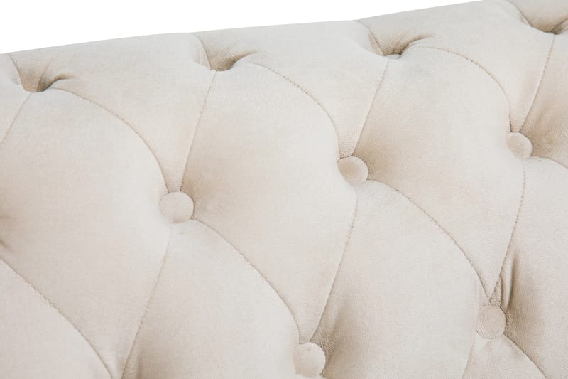 Nojatuoli Chester Deluxe Sametti - Beige - Huonekalut - Tuoli & nojatuoli - Nojatuoli & lepotuoli - Chesterfield-nojatuolit