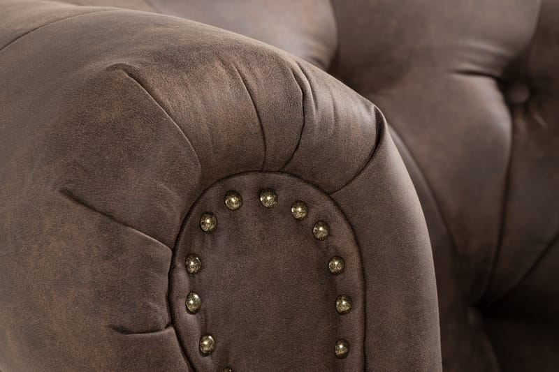 Nojatuoli Petitfils - Ruskea - Chesterfield-nojatuolit