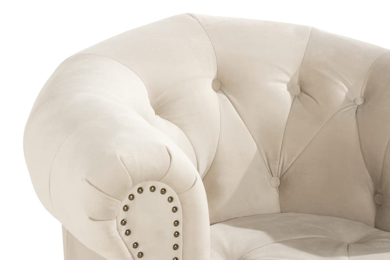 Nojatuoli Petitfils - Beige - Huonekalut - Tuoli & nojatuoli - Nojatuoli & lepotuoli - Chesterfield-nojatuolit