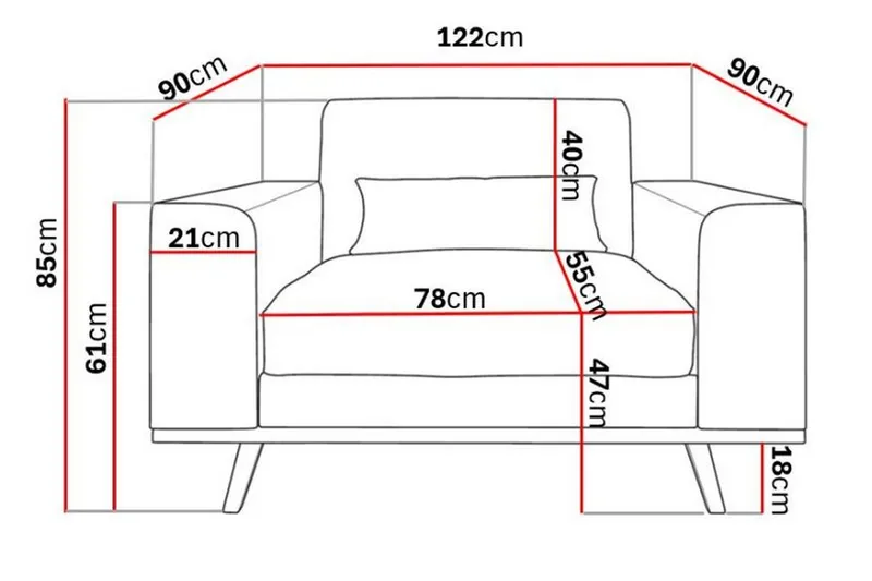 Copenhagen Nojatuoli Keinonahka - Tummanharmaa - Huonekalut - Tuoli & nojatuoli - Nojatuoli & lepotuoli - Nahkainen nojatuoli