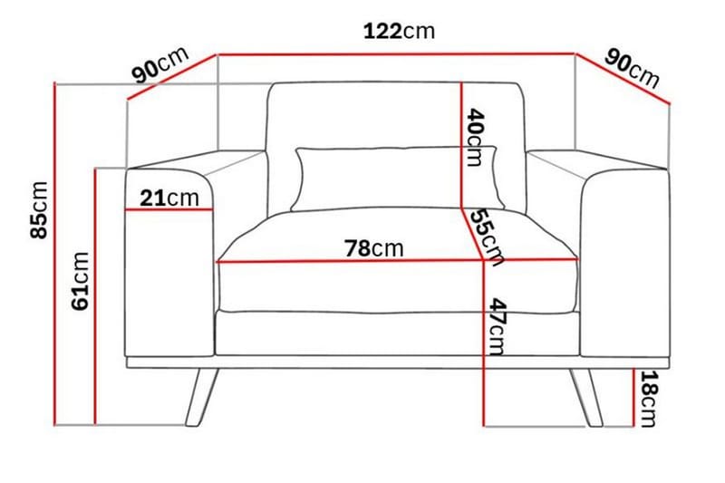 Copenhagen Nojatuoli Keinonahka - Tummanharmaa - Huonekalut - Tuoli & nojatuoli - Nojatuoli & lepotuoli - Nahkainen nojatuoli