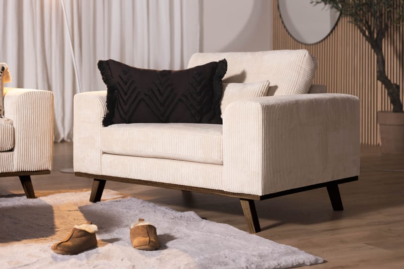 Copenhagen Nojatuoli Manchester - Beige - Huonekalut - Tuoli & nojatuoli - Nojatuoli & lepotuoli