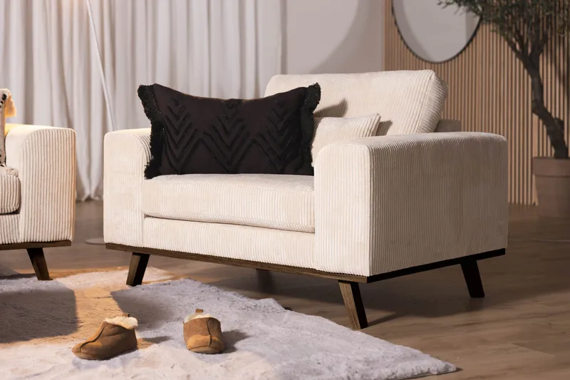 Copenhagen Nojatuoli Manchester - Beige - Huonekalut - Tuoli & nojatuoli - Nojatuoli & lepotuoli