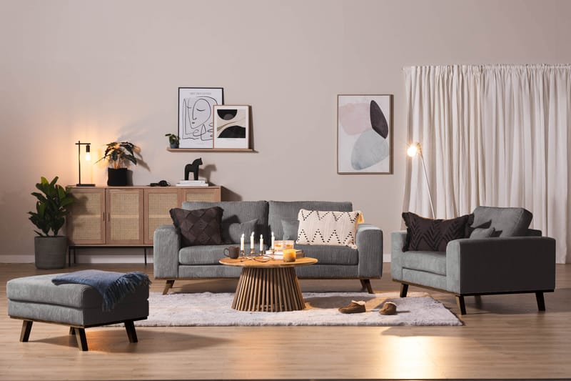 Copenhagen Nojatuoli Manchester - Harmaa - Huonekalut - Tuoli & nojatuoli - Nojatuoli & lepotuoli