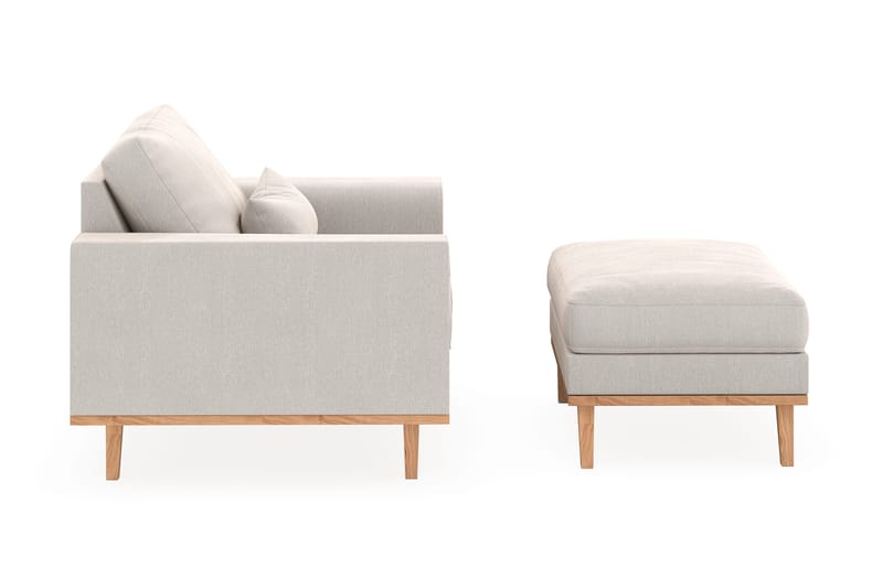 Copenhagen Nojatuoli rahilla - Kermanvalkoinen - Huonekalut - Tuoli & nojatuoli - Nojatuoli & lepotuoli - Nojatuoli rahilla