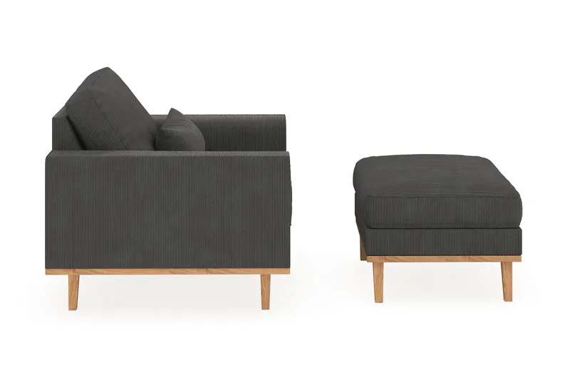 Copenhagen Nojatuoli rahilla - Tummanharmaa - Huonekalut - Tuoli & nojatuoli - Nojatuoli & lepotuoli - Nojatuoli rahilla