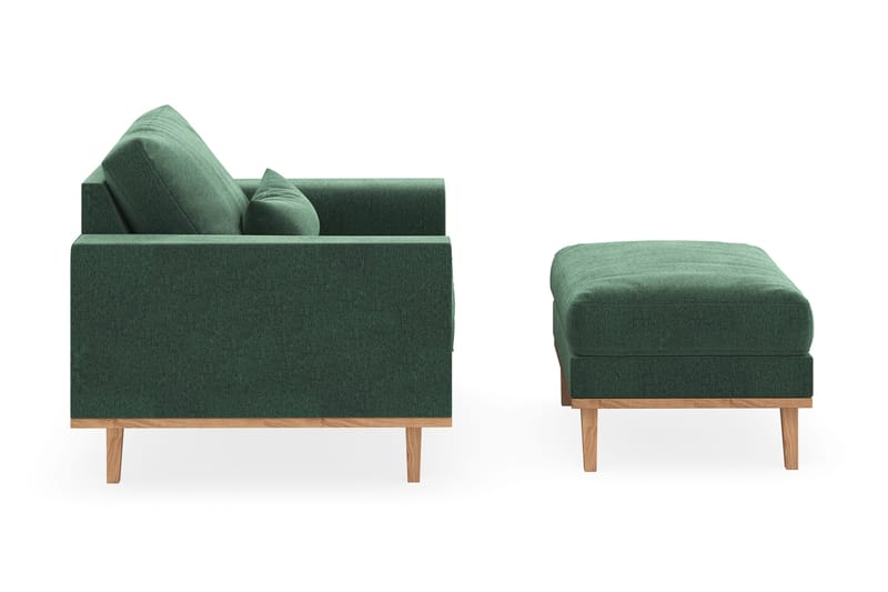 Copenhagen Nojatuoli rahilla - Tummanvihreä - Huonekalut - Tuoli & nojatuoli - Nojatuoli & lepotuoli - Nojatuoli rahilla