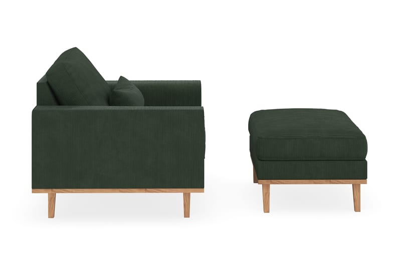 Copenhagen Nojatuoli rahilla - Tummanvihreä - Huonekalut - Tuoli & nojatuoli - Nojatuoli & lepotuoli - Nojatuoli rahilla